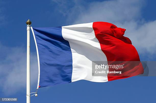 flagge von frankreich - frankreich stock-fotos und bilder