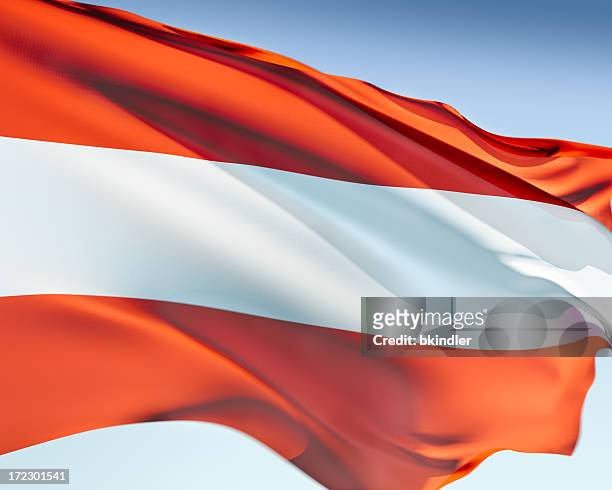 flag of austria - austria flag stock pictures, royalty-free photos & images
