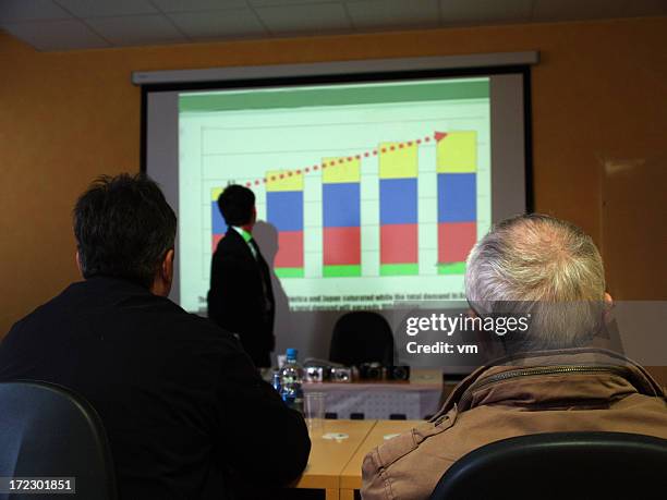informe de progreso - diapositiva fotografías e imágenes de stock