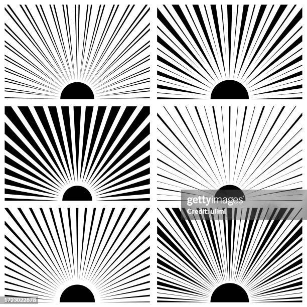 sunburst - sun rays vector stock illustrations