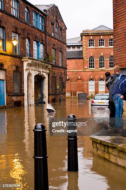 flood - sheffield street stock pictures, royalty-free photos & images