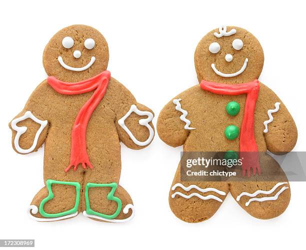 gingerbread couple - gingerbread men 個照片及圖片檔