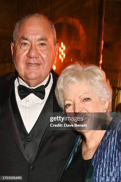 Chief Standing Bear and Film editor Thelma Schoonmaker attend the 2023 BFI London Film Festival Headline Gala premiere reception for the Apple...