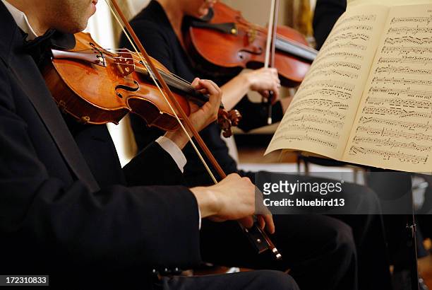 violinista - concierto de música clásica fotografías e imágenes de stock