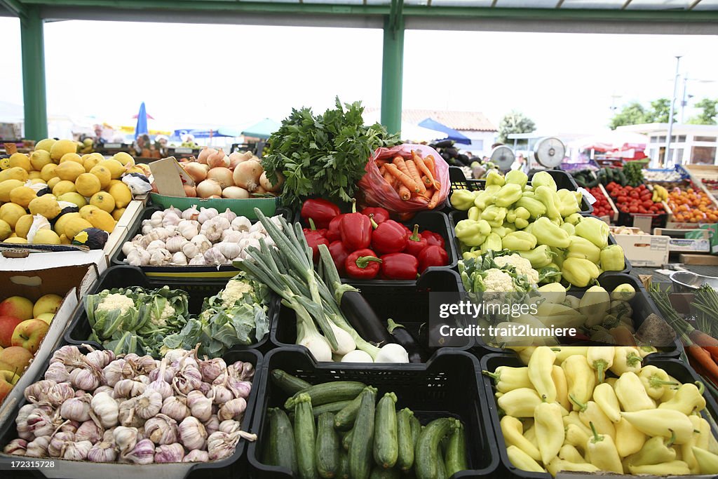 Vegetable and fruits stall