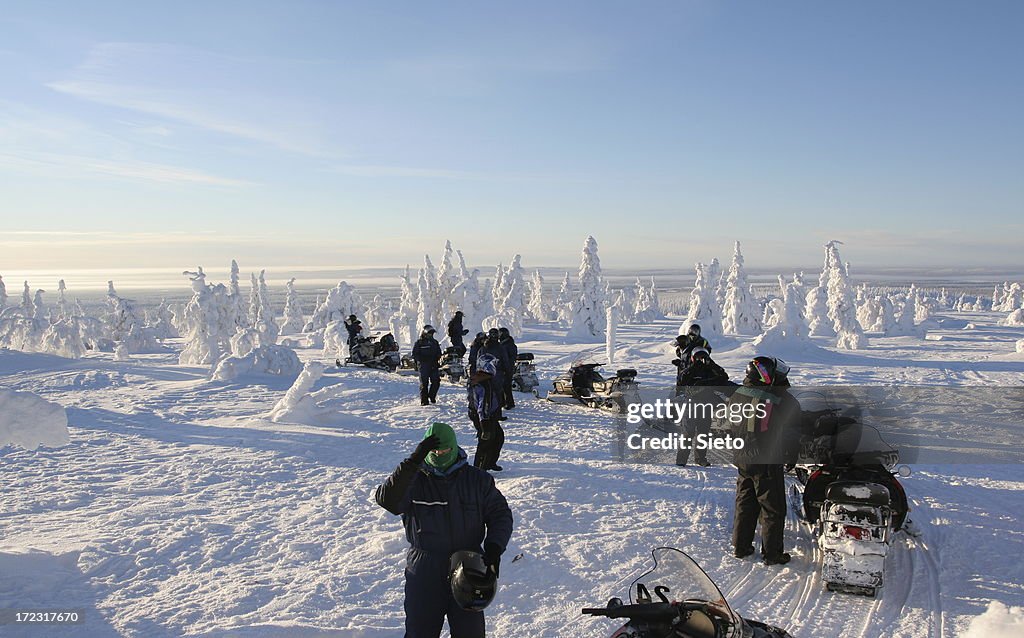 Snowscooter trip