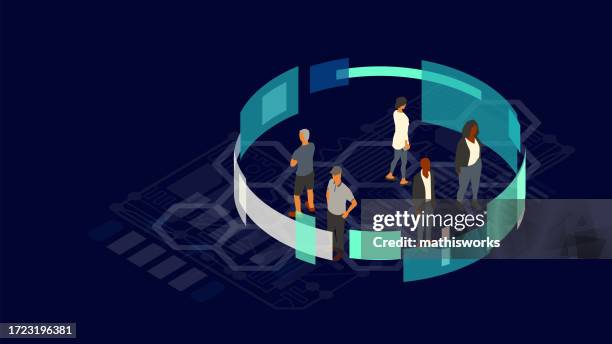 illustrazioni stock, clip art, cartoni animati e icone di tendenza di design centrato sull'uomo - al centro
