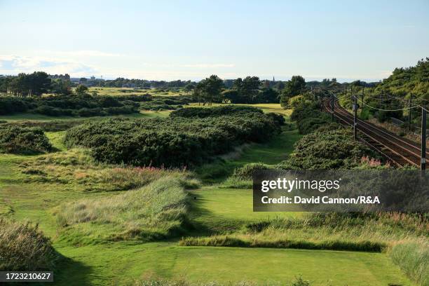 General view of the par 4, eleventh hole at Royal Troon on August 15, 2023 in Troon, Scotland.