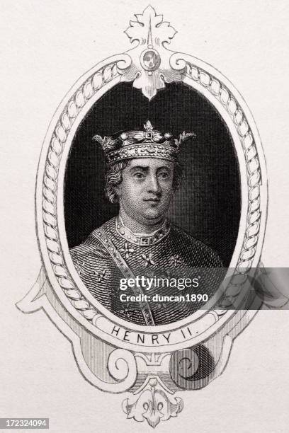 king henry ii - henry ii england stock illustrations
