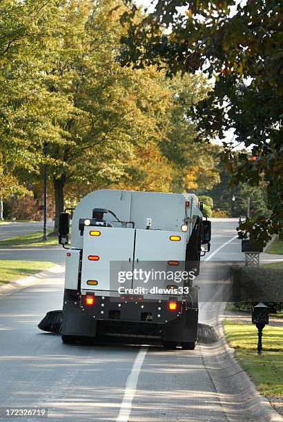 street sweeper - road sweeper stock pictures, royalty-free photos & images