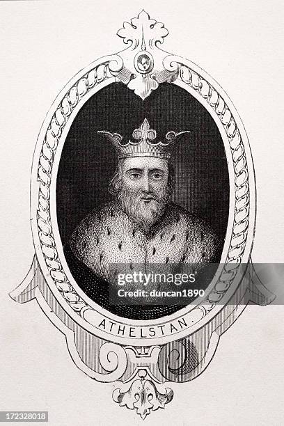 king athelstan - anglo saxon stock illustrations