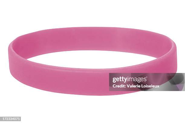 pink wristband - silicone 個照片及圖片檔