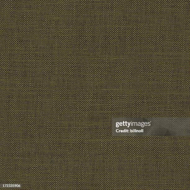 olive green linen pattern - linen stock pictures, royalty-free photos & images