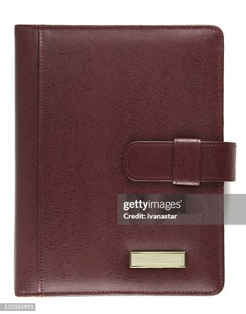 day planner - leather journal stock pictures, royalty-free photos & images