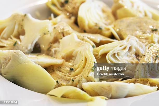 artichoke salad - artichoke stock pictures, royalty-free photos & images