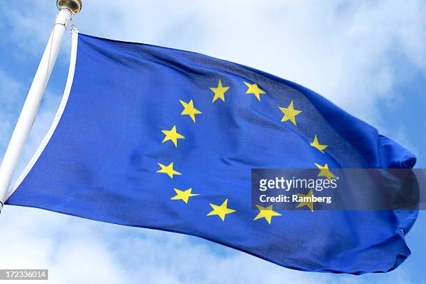 european union flag - european union symbol stock pictures, royalty-free photos & images