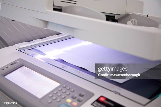 fotocopiadora - copying fotografías e imágenes de stock