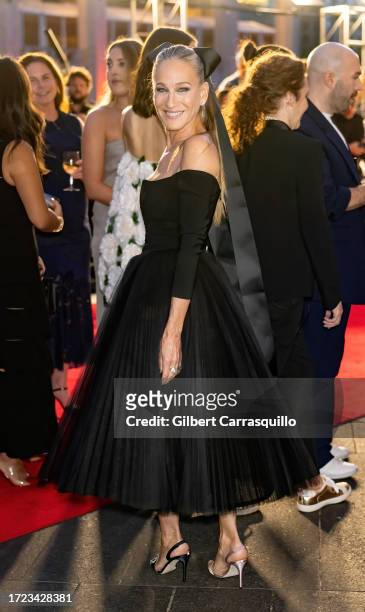 Actress Sarah Jessica Parker is seen arriving to the New York City Ballet's 2023 Fall Gala celebrating the 75th New York City Ballet anniversary...
