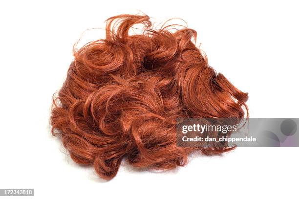 peluca (aislado - wig fotografías e imágenes de stock