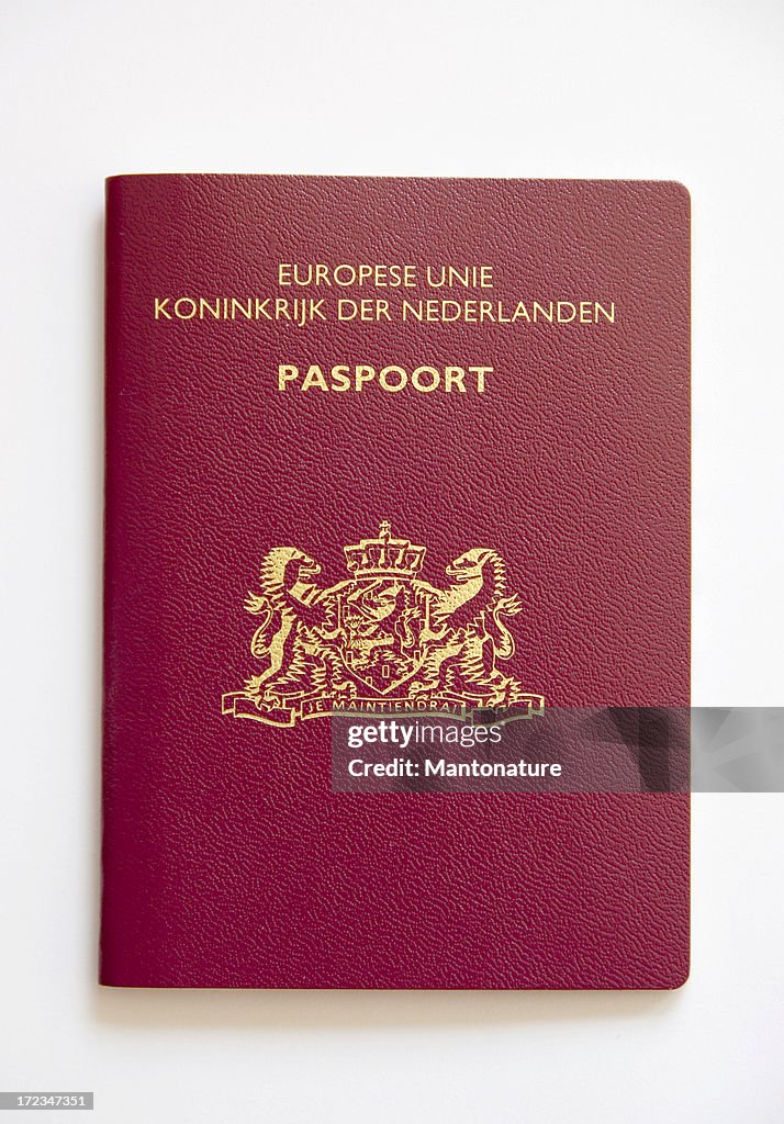 Reisepass (Insel), isoliert auf weiss