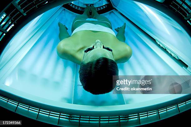 solarium - sunbed stock pictures, royalty-free photos & images