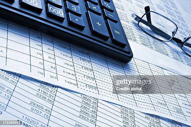 numerals and finance - tax preparation stock pictures, royalty-free photos & images