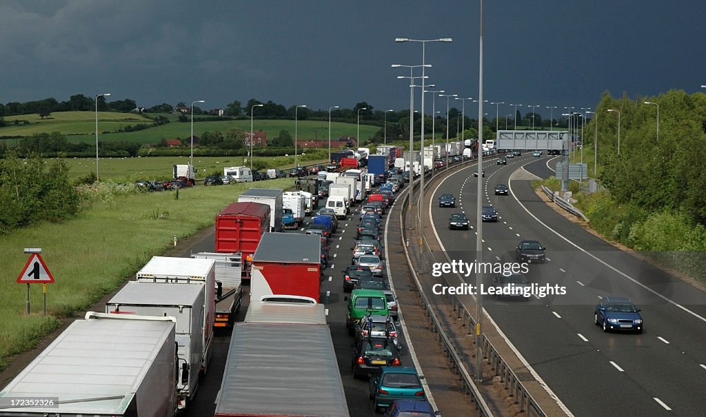 Traffic Jam, Stormy Day, M5