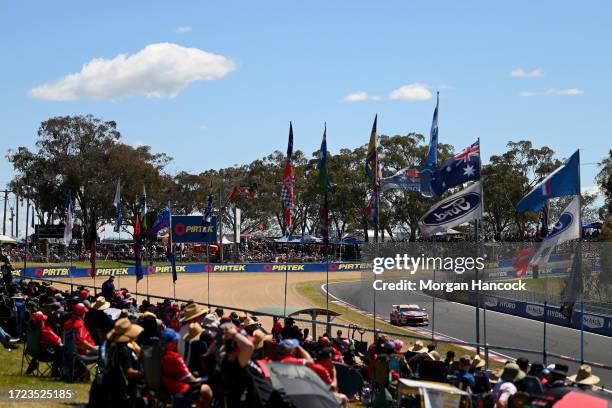 Jamie Whincup drives the Triple Eight Race Engineering Chevrolet Camaro during the Bathurst 1000, part of the 2023 Supercars Championship Series at...