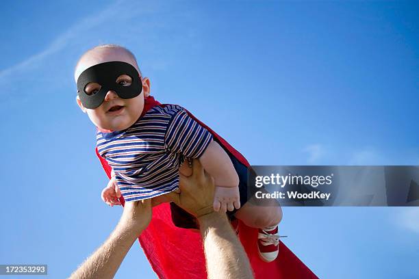 super bebé - dressing up imagens e fotografias de stock