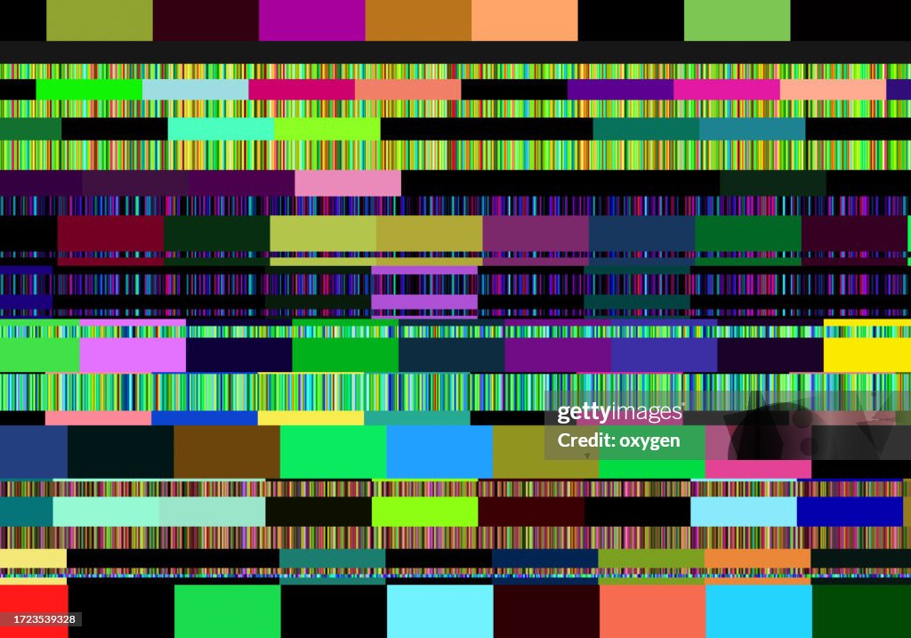 Tv Glitch Distorted Chaosed Television Interference Pattern Background