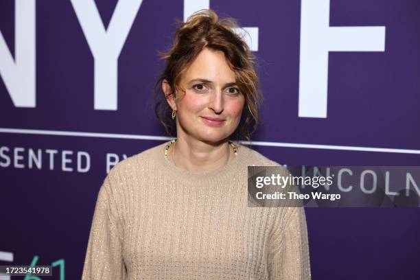 Alice Rohrwacher attends the 61st New York Film Festival - "La Chimera" at Alice Tully Hall, Lincoln Center on October 07, 2023 in New York City.