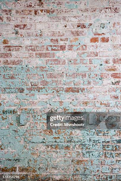 a photo of a colored brick wall - white brick wall texture stock pictures, royalty-free photos & images