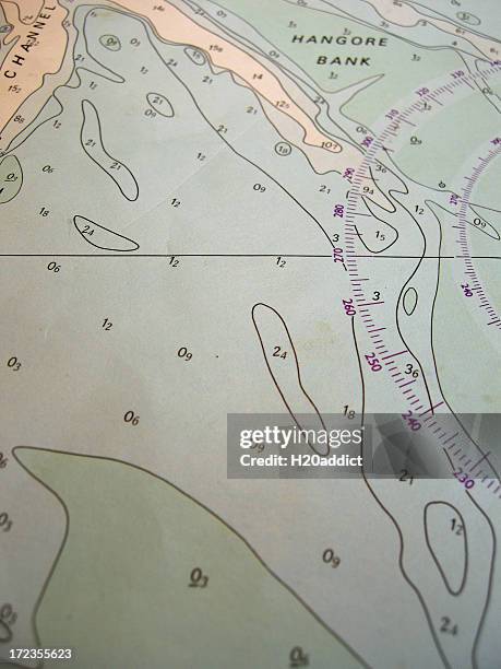 tabela náutica - marcador-de-profundidade - fotografias e filmes do acervo