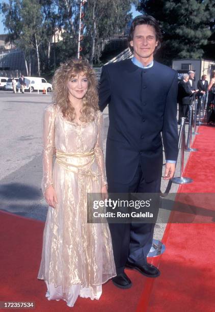 Singer/Actress Crystal Bernard and singer Billy Dean attend the 34th Annual Academy of Country Music Awards on May 5, 1999 at Universal Amphitheatre...