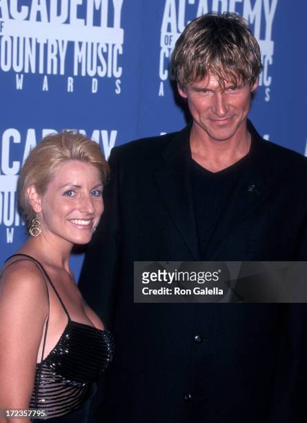 Singer Billy Dean and date Stephanie Paisley attend the 36th Annual Academy of Country Music Awards on May 9, 2001 at Universal Amphitheatre in...