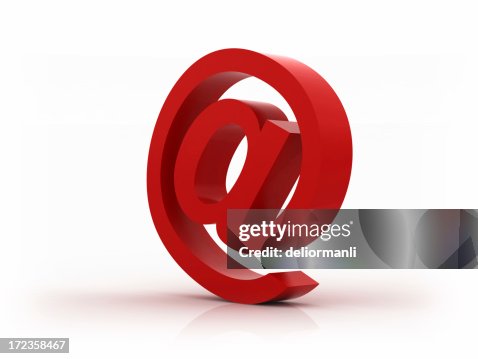 Red Email Symbol High-Res Stock Photo - Getty Images