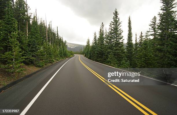 lisa nuevo camino a través de bosques y a las montañas - liso fotografías e imágenes de stock