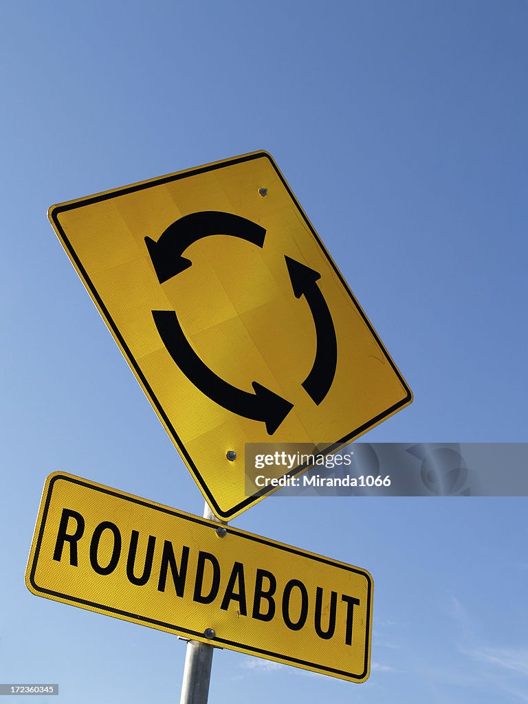 Roundabout / traffic circle sign