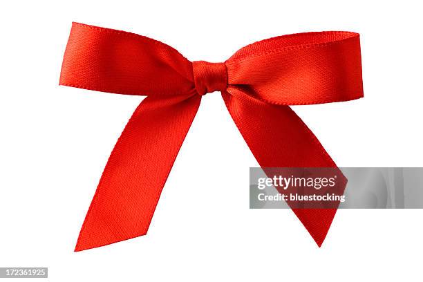 red bow - bow stock pictures, royalty-free photos & images