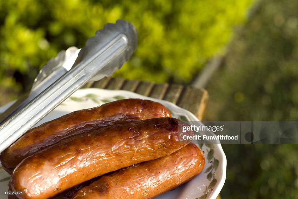 Bratwurst Off the Grill