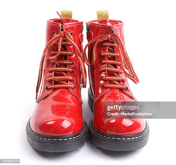 red boots - red shoe bildbanksfoton och bilder