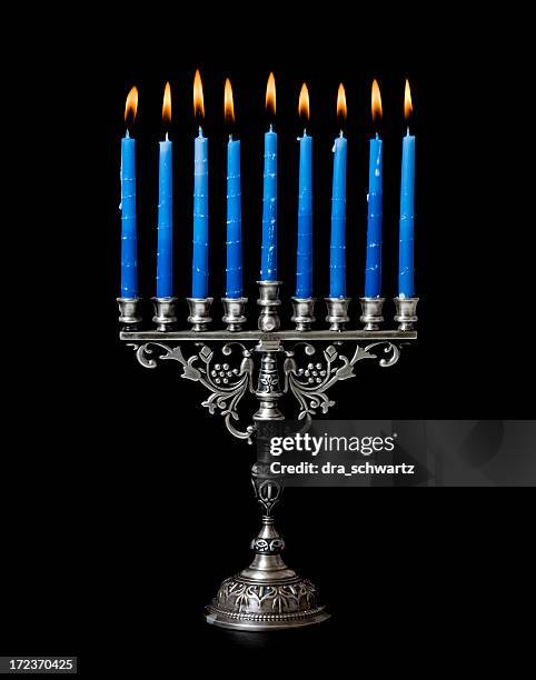 hanukkah menorah - menorah bildbanksfoton och bilder