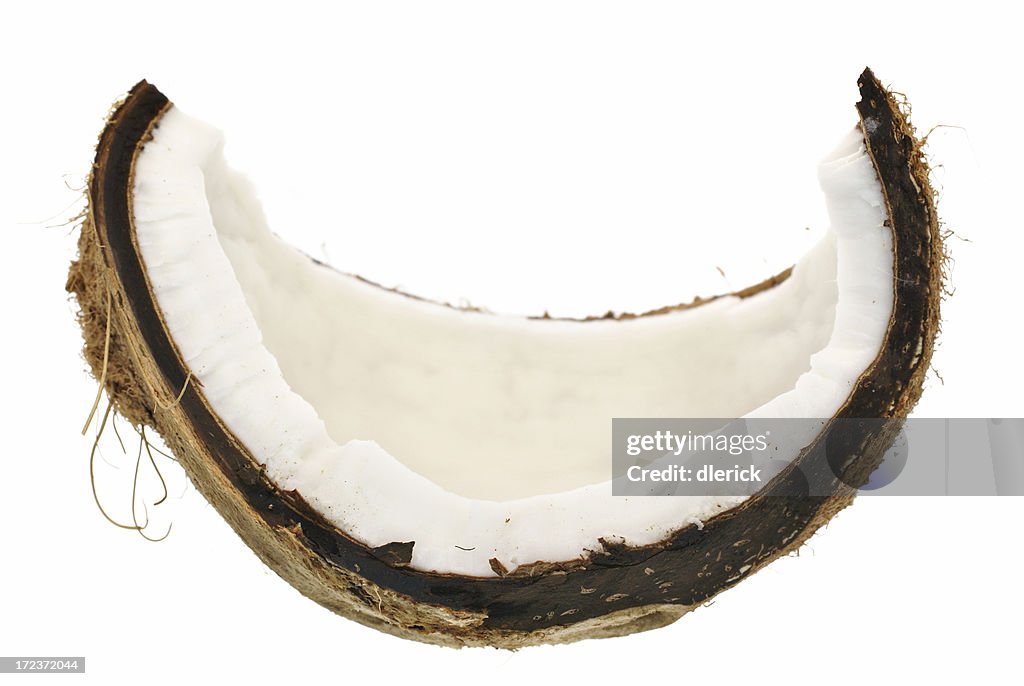 Coconut husk with white meat