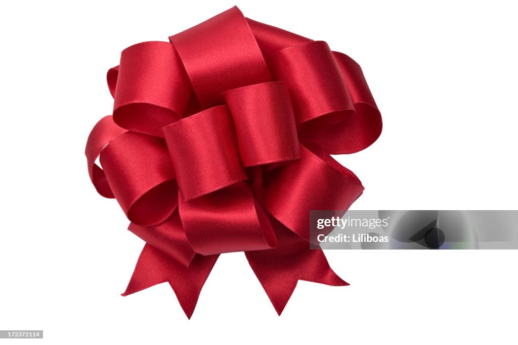 Red Bow (CLIPPING PATH) XL