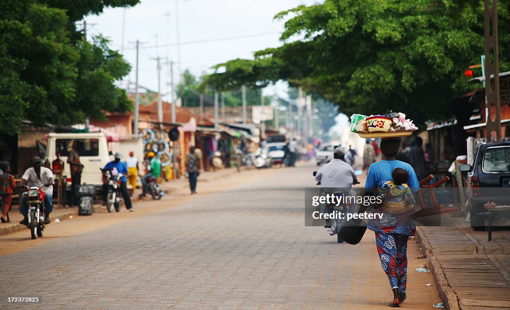 Scène de rue africaine