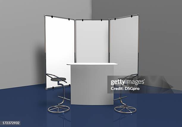 backwall fair display - tradeshow stock pictures, royalty-free photos & images