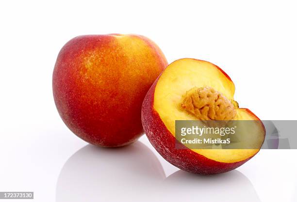 peach - peach on white stock pictures, royalty-free photos & images