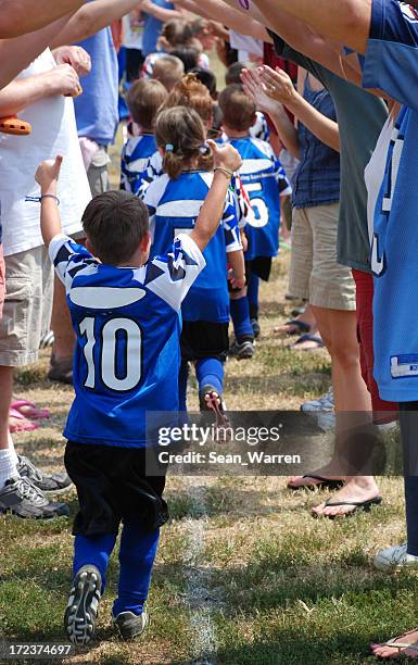 winners in soccer - parents cheering stock pictures, royalty-free photos & images