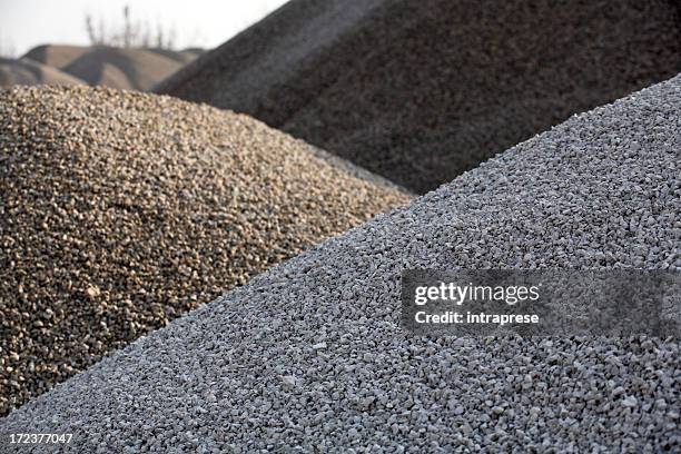 gravel hills - gravel stock pictures, royalty-free photos & images