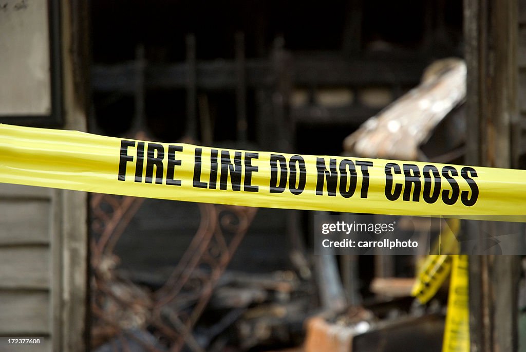 Fire Line - Destoyed Home